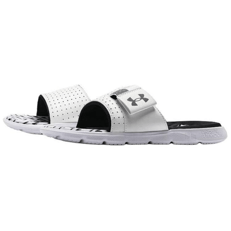 Under Armour Slides Black White — фото 7