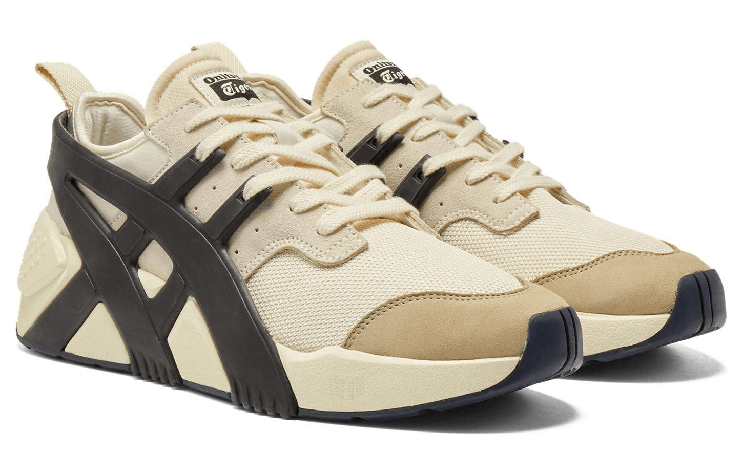 Onitsuka Tiger Big Logo Trainer Beige Black — фото 8