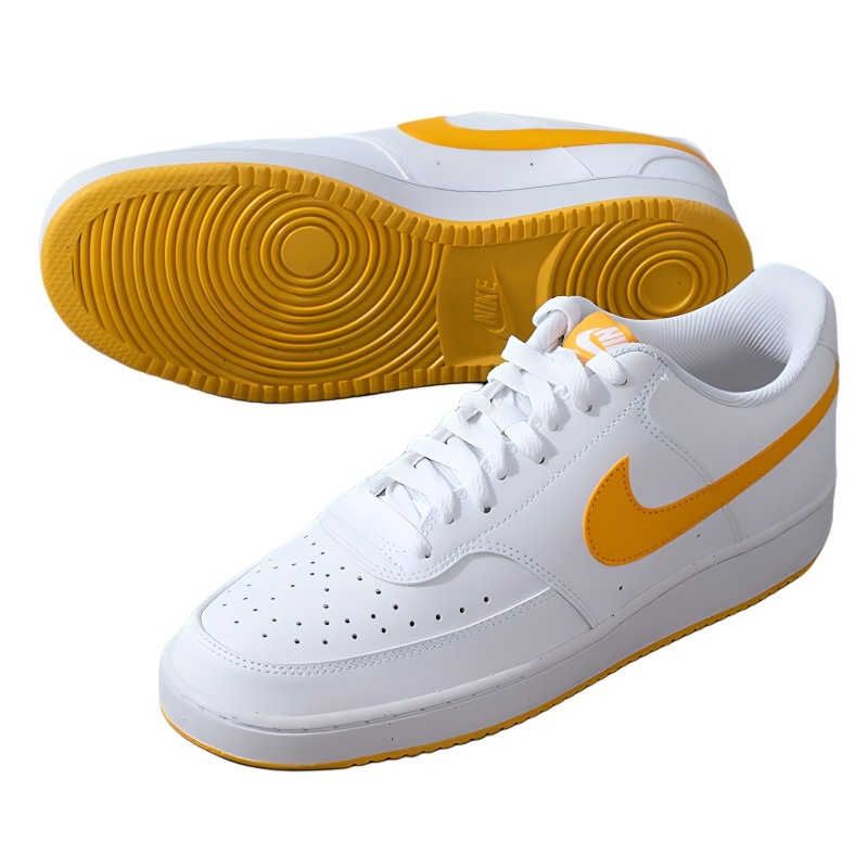 Nike Court Vision Low White Orange — фото 7