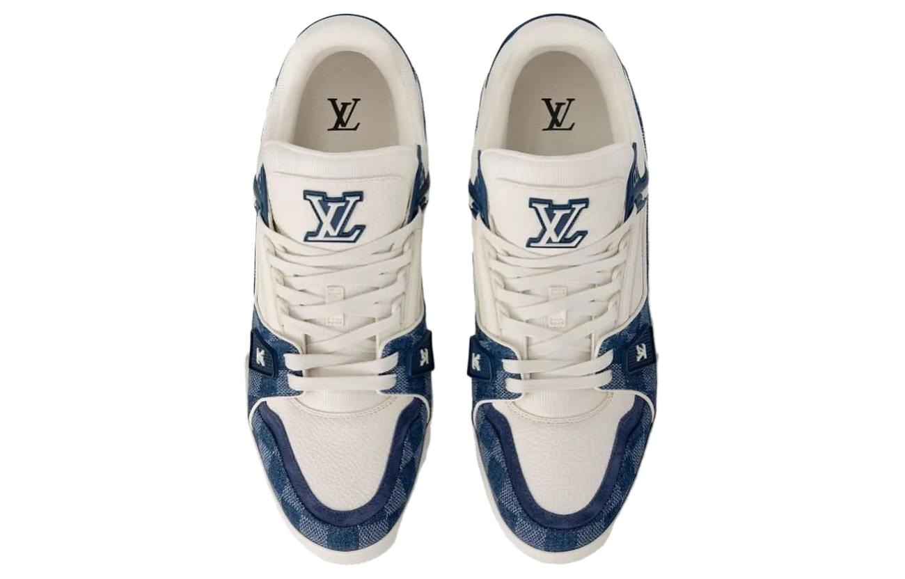 Louis Vuitton Trainer White Blue — фото 7