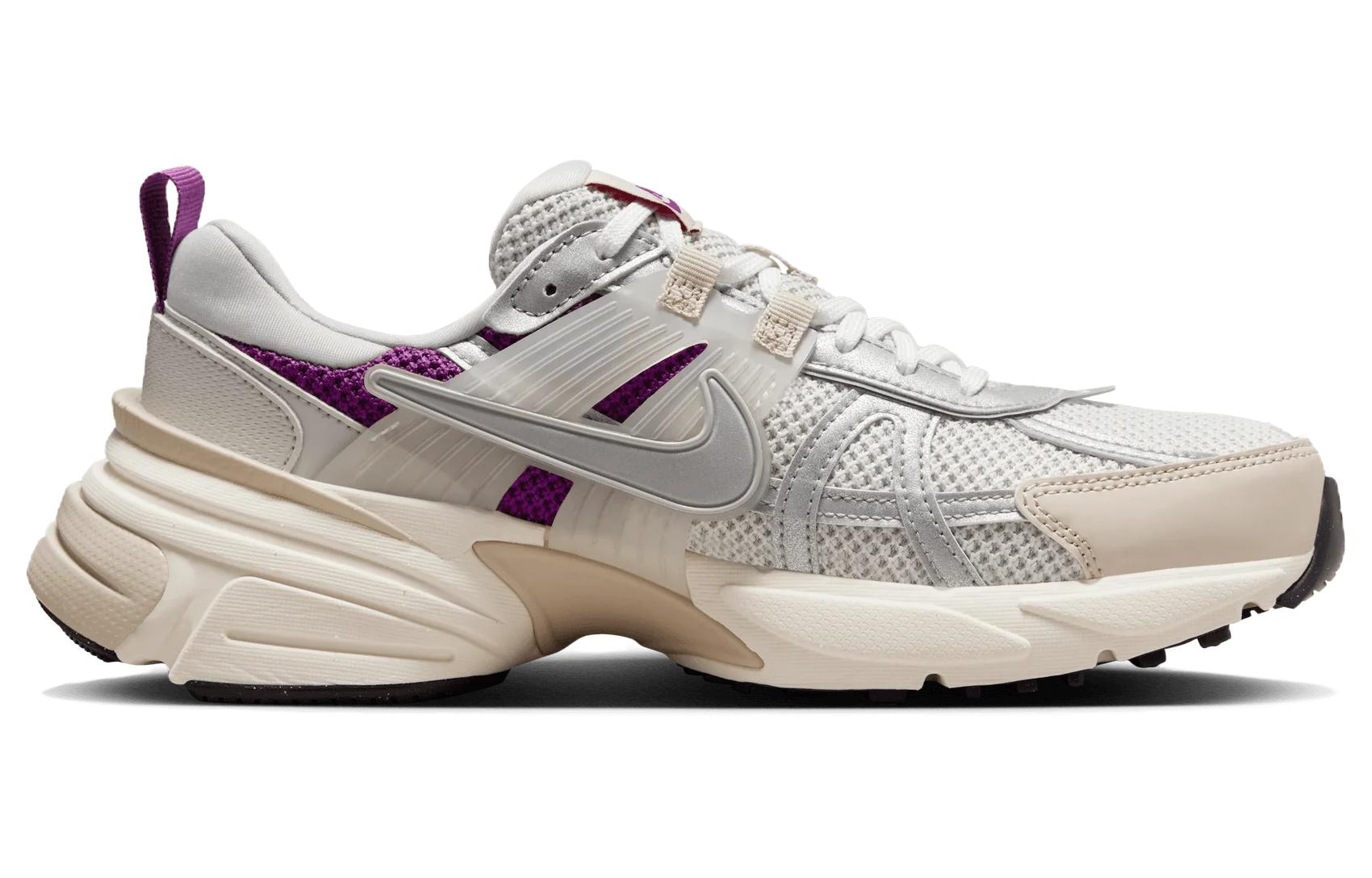 Nike V2K Run Silver White Purple — фото 5