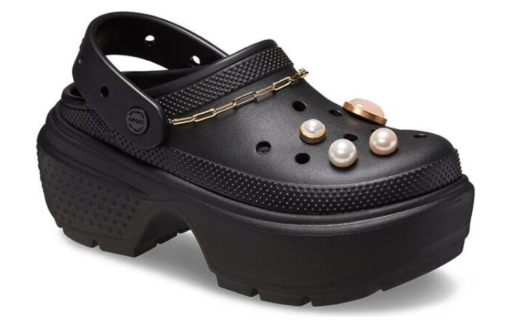 Crocs EVA Crystal Snowhouse Clogs Black — фото 9