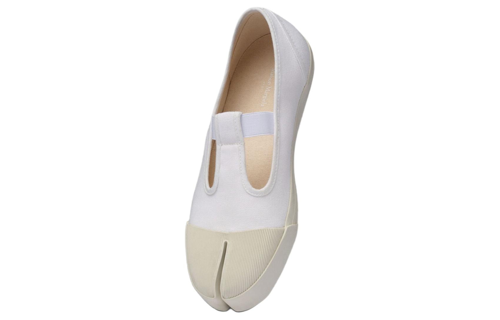 Maison Margiela Tabi Canvas Low White — фото 7