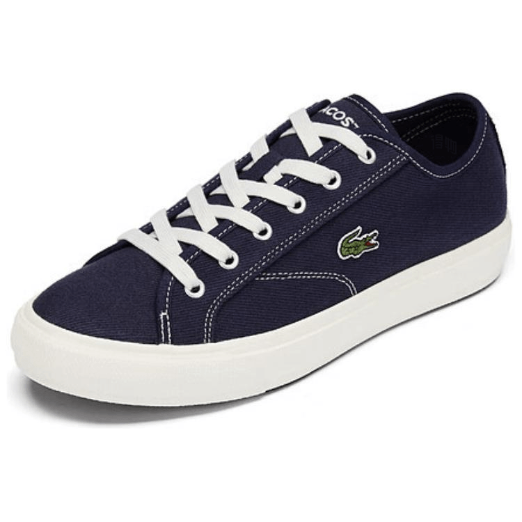 Lacoste Canvas Low-Top Navy — фото 6