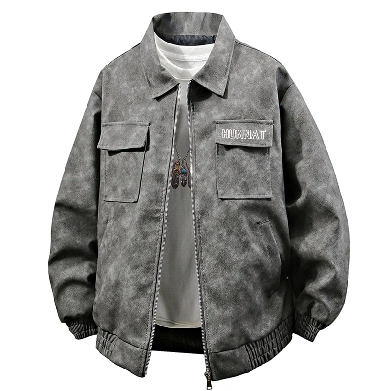 Humnat PU Leather Jacket — фото 7