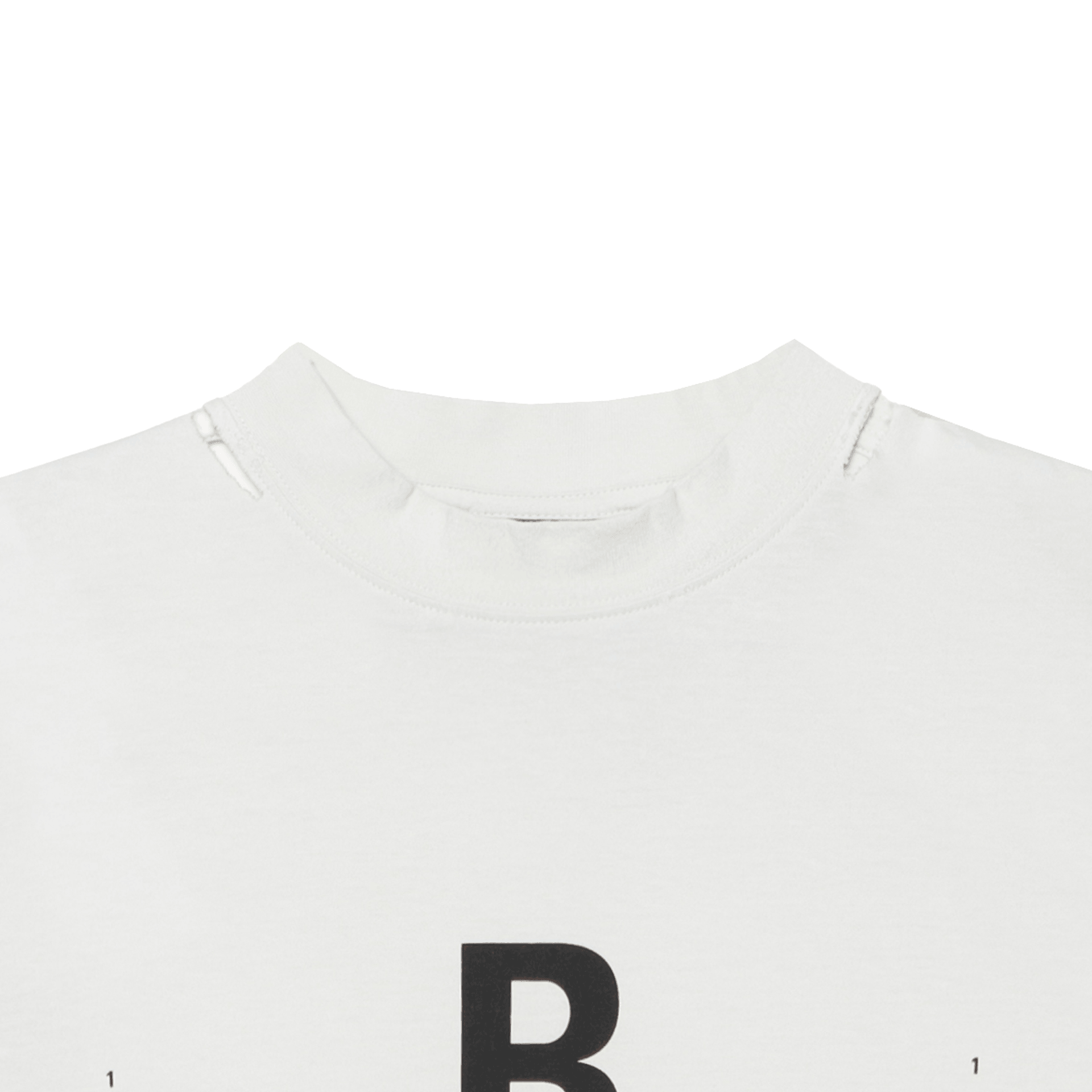 Balenciaga Letter Print T-Shirt White — фото 4