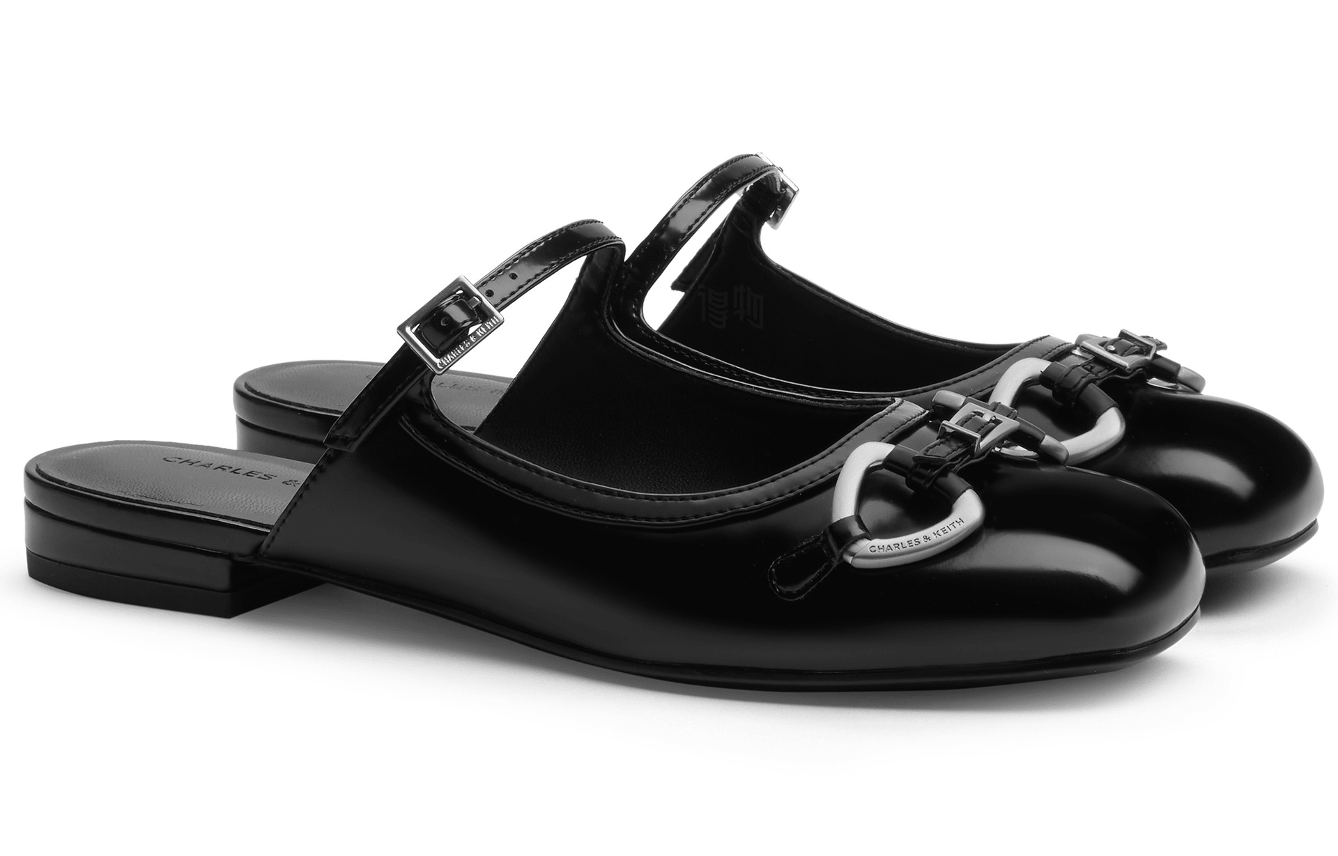 Charles&Keith CHARLESKEITH ck 2.2cm Light GreyBlack Box — фото 11