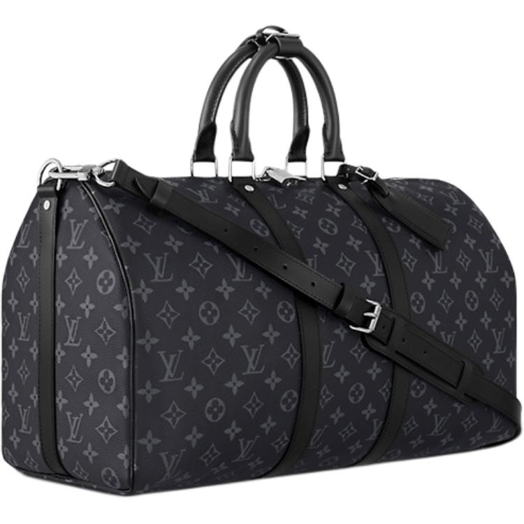 Louis Vuitton Keepall 45 Black Grey — фото 1