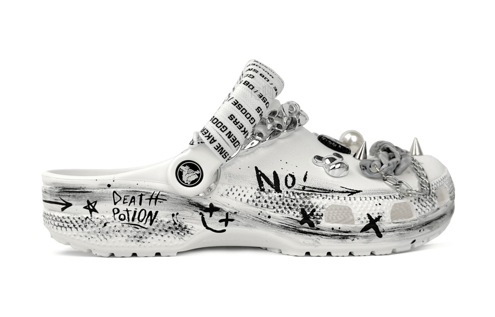 Crocs Classic Clog Black White — фото 7