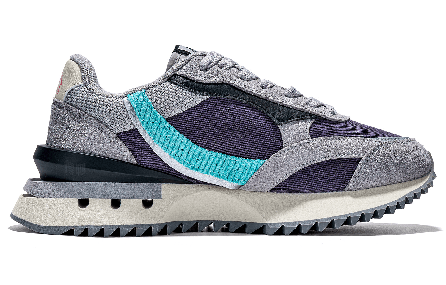 Kappa Retro Running Shoes Purple Grey Blue — фото 7