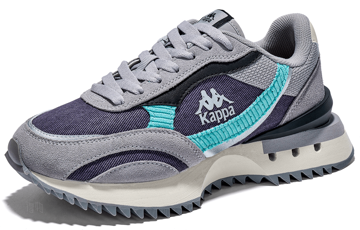 Kappa Retro Running Shoes Purple Grey Blue — фото 8
