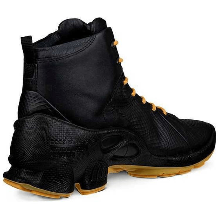 Ecco High Top Running Shoes Black Yellow — фото 5