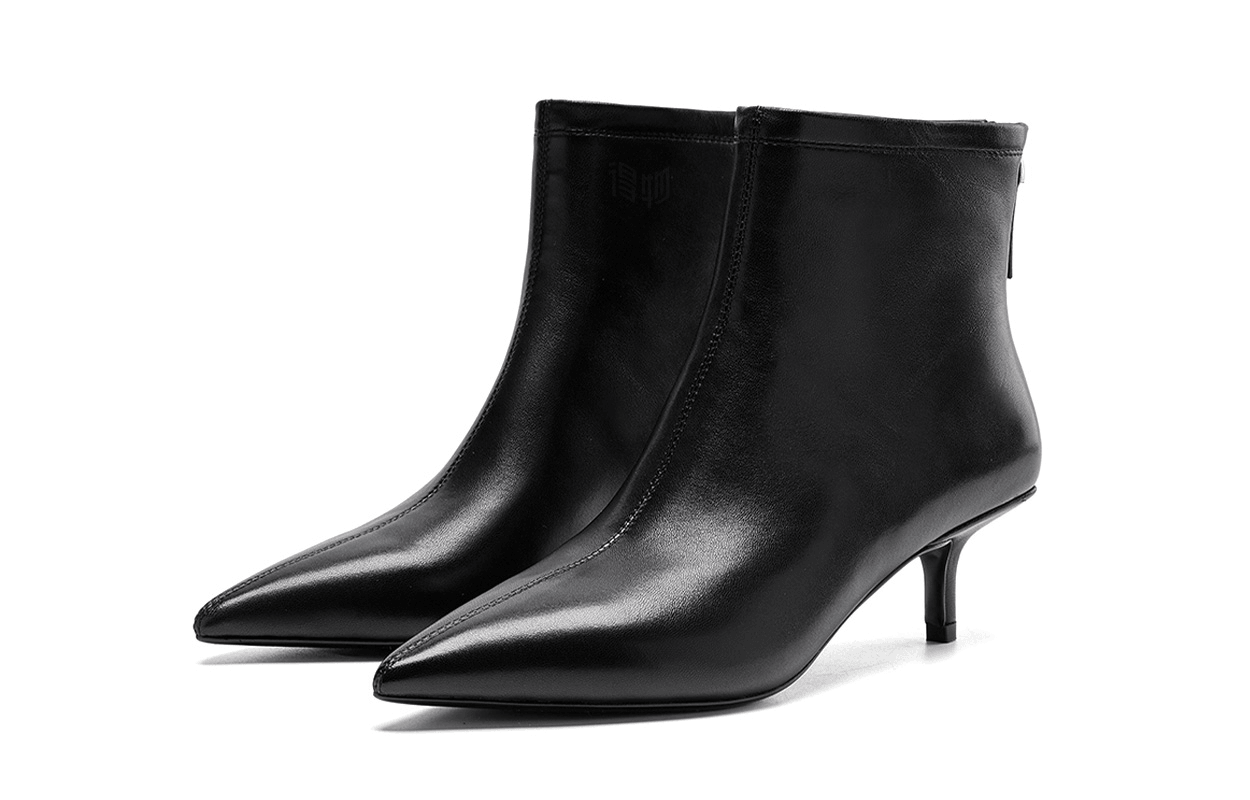 Nine West Leather Ankle Boots Black — фото 2
