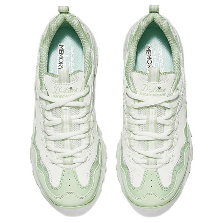 Skechers DLITES White Green — фото 6