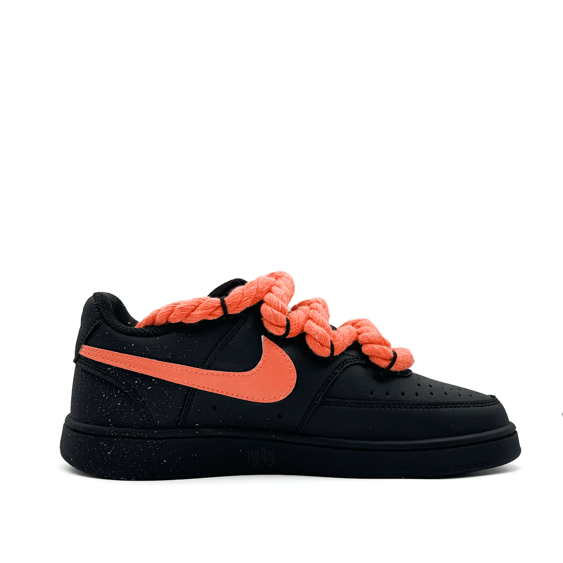 Nike Court Vision Low Black Orange — фото 7