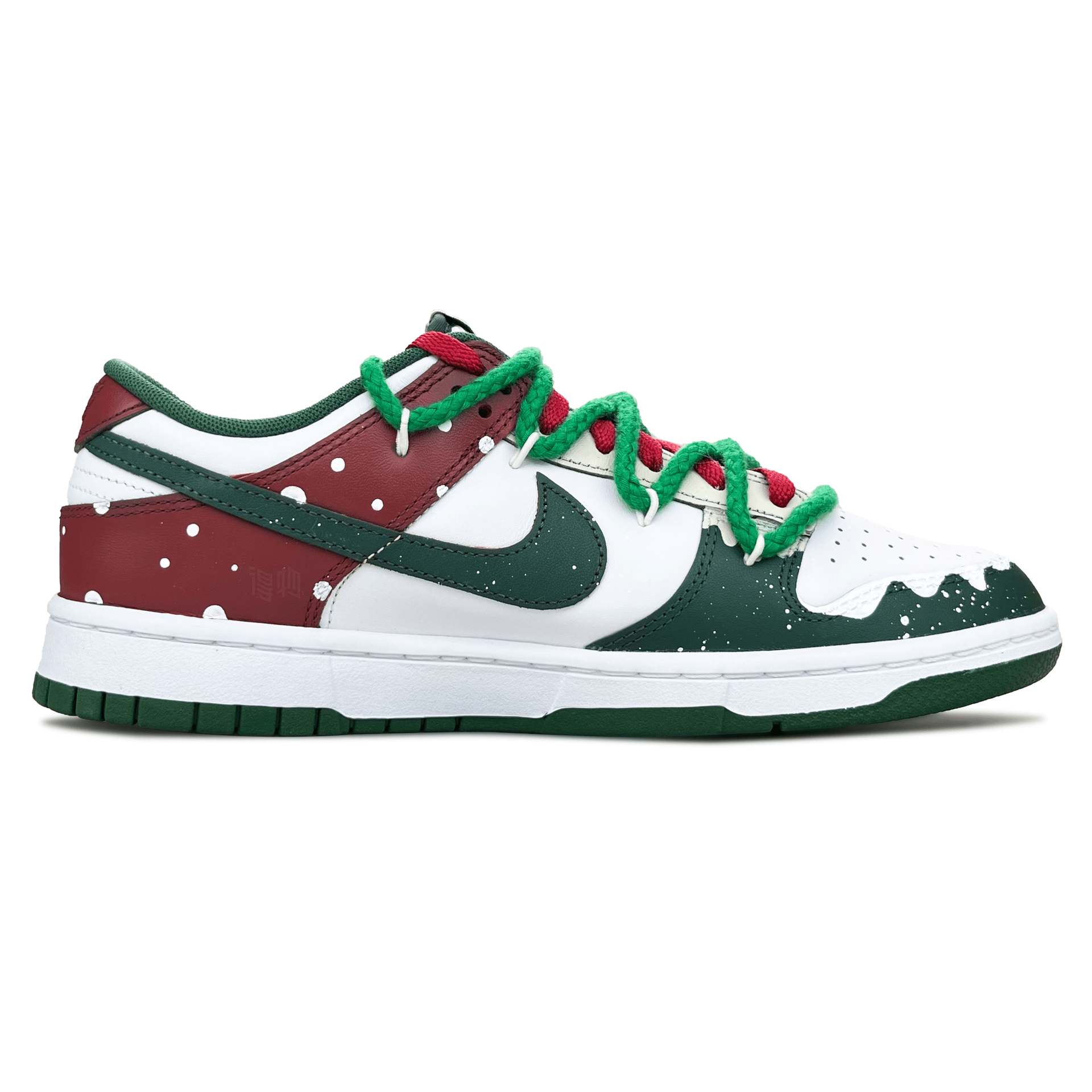 Nike Dunk Low Christmas Camp Green — фото 8