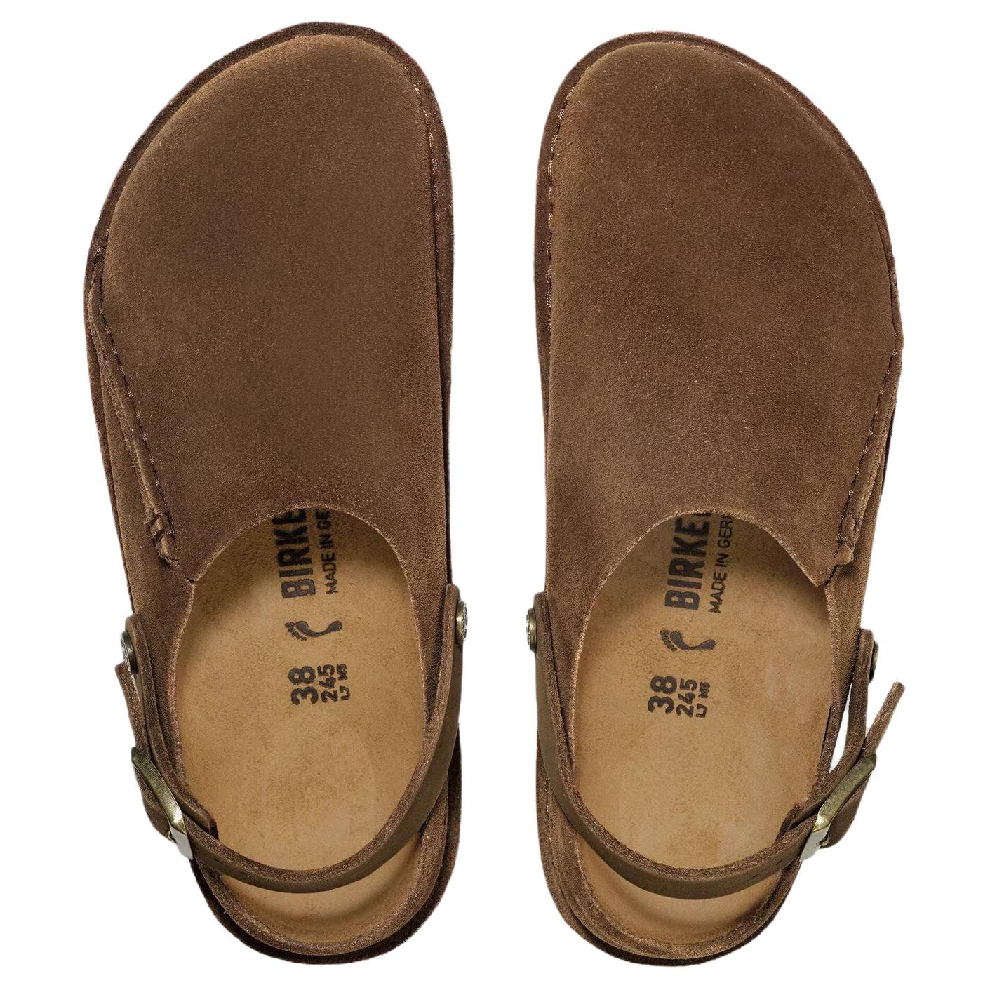 Birkenstock Lutry Premium Suede Brown Wide — фото 8