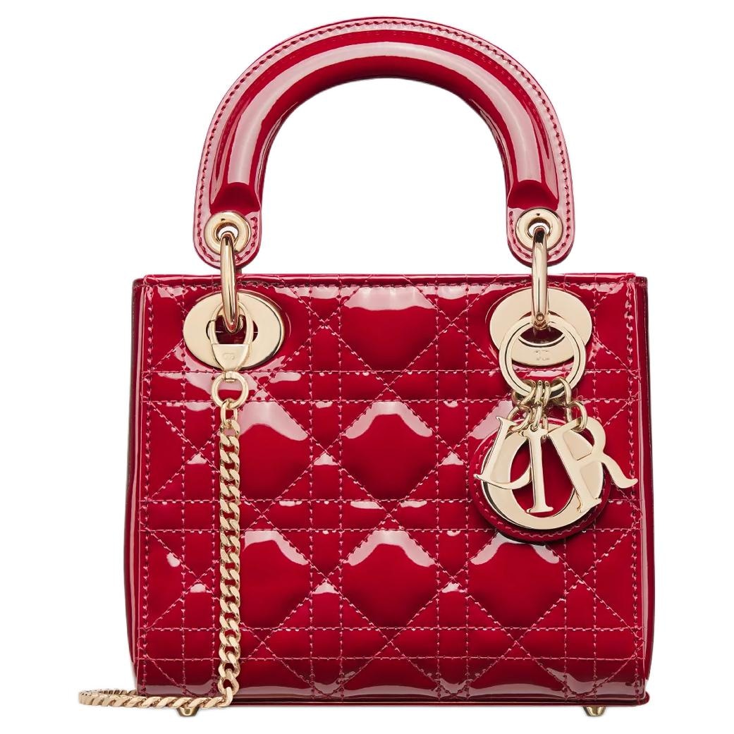 Сумки Dior Lady Dior Cherry Red