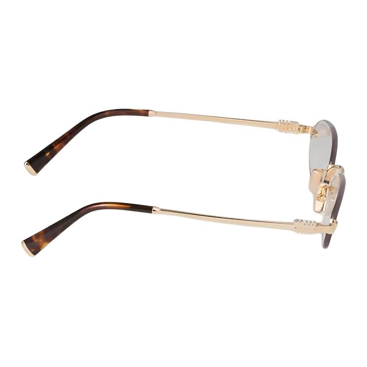 Miu Miu Rectangular Sunglasses Gold — фото 3