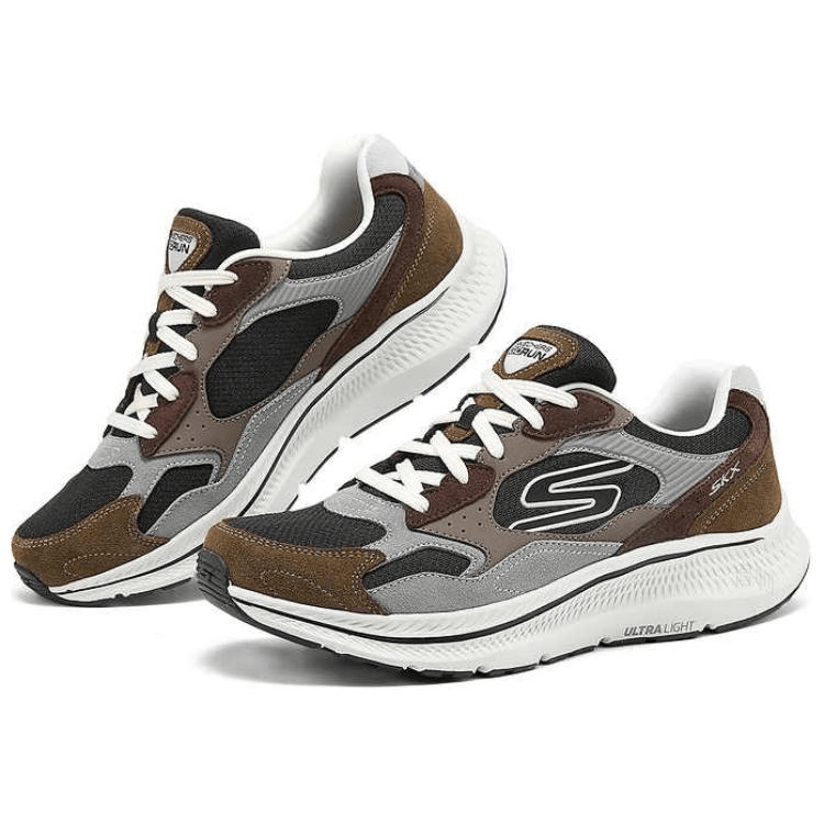 Skechers Go Run Consistent 2.0 Retro Runner V1 Brown Black — фото 7