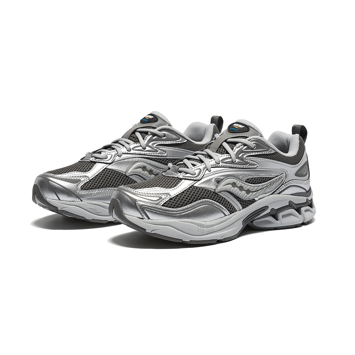 Saucony Grid Fusion Silver Grey — фото 10