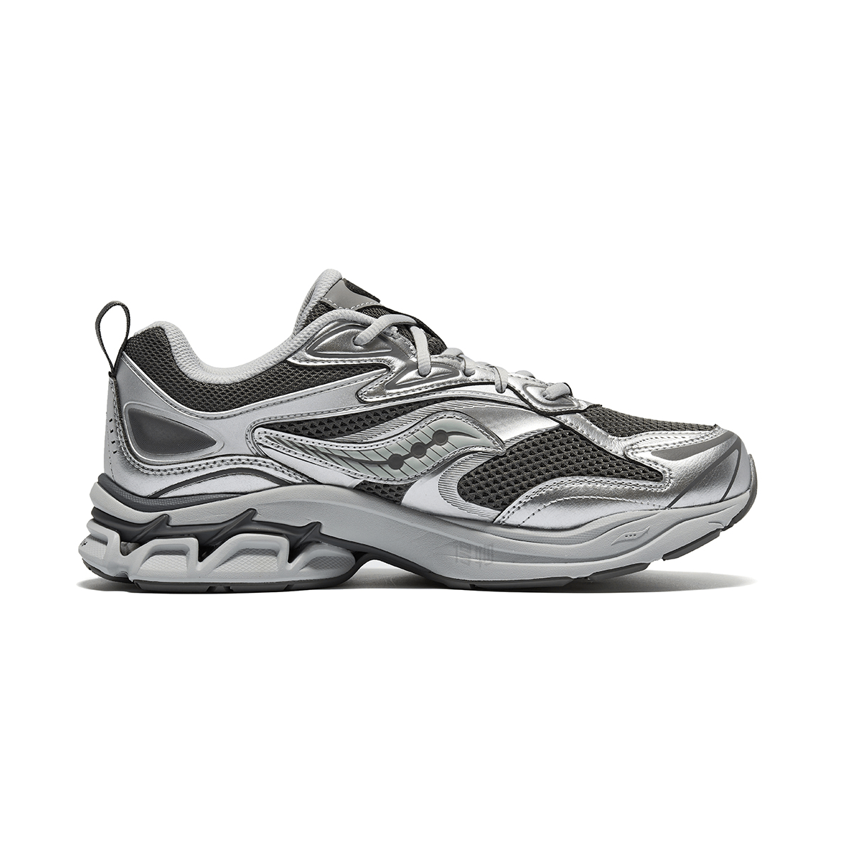 Saucony Grid Fusion Silver Grey — фото 9