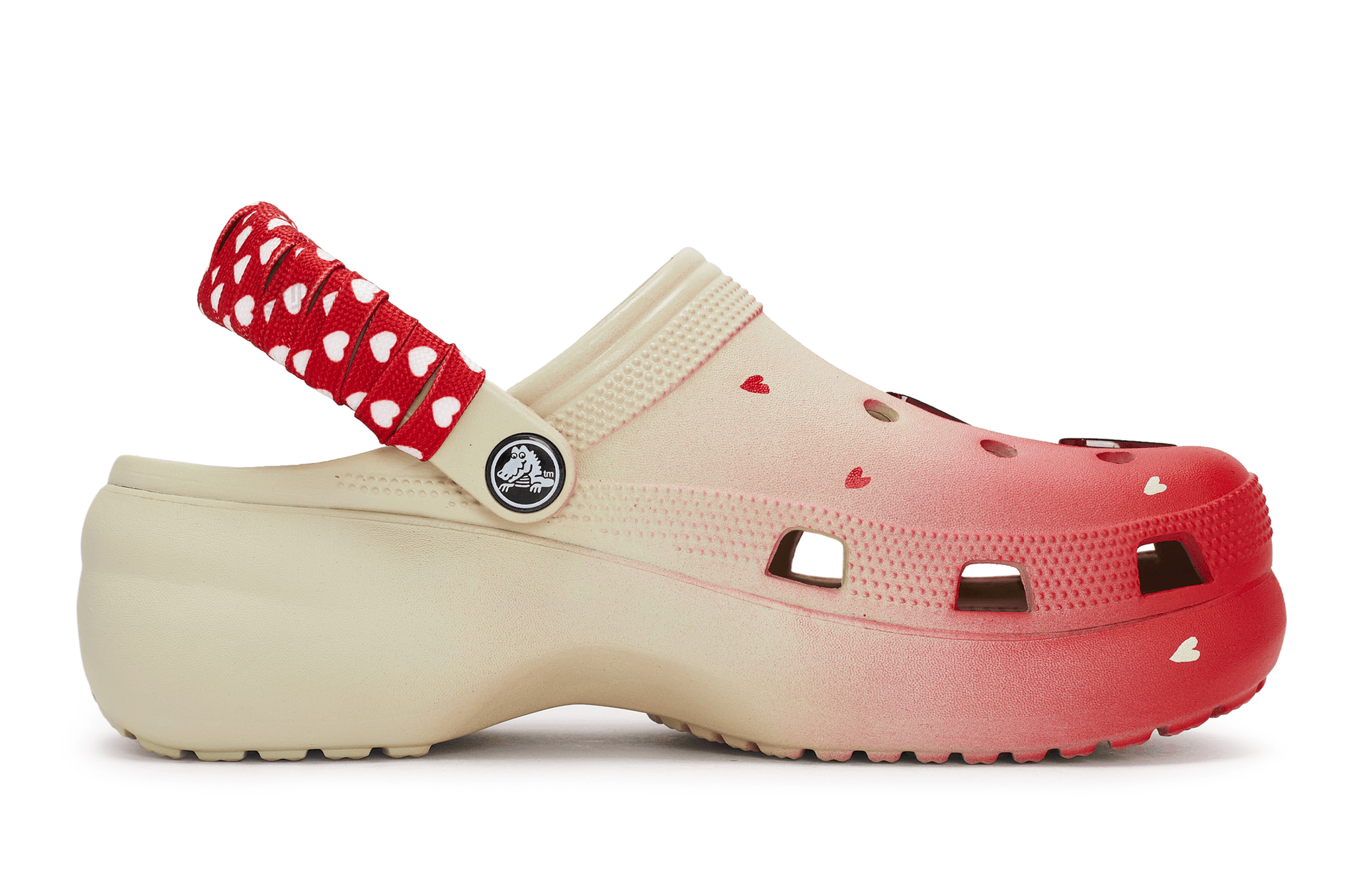 Crocs Classic Platform Clog Velvet Red Heart — фото 8