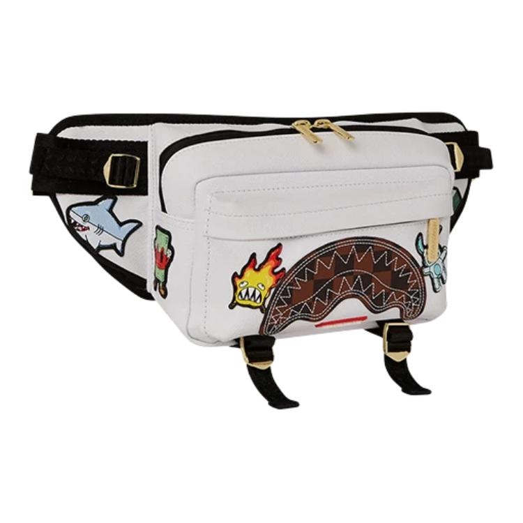 Sprayground White PVC Waist Bag — фото 1