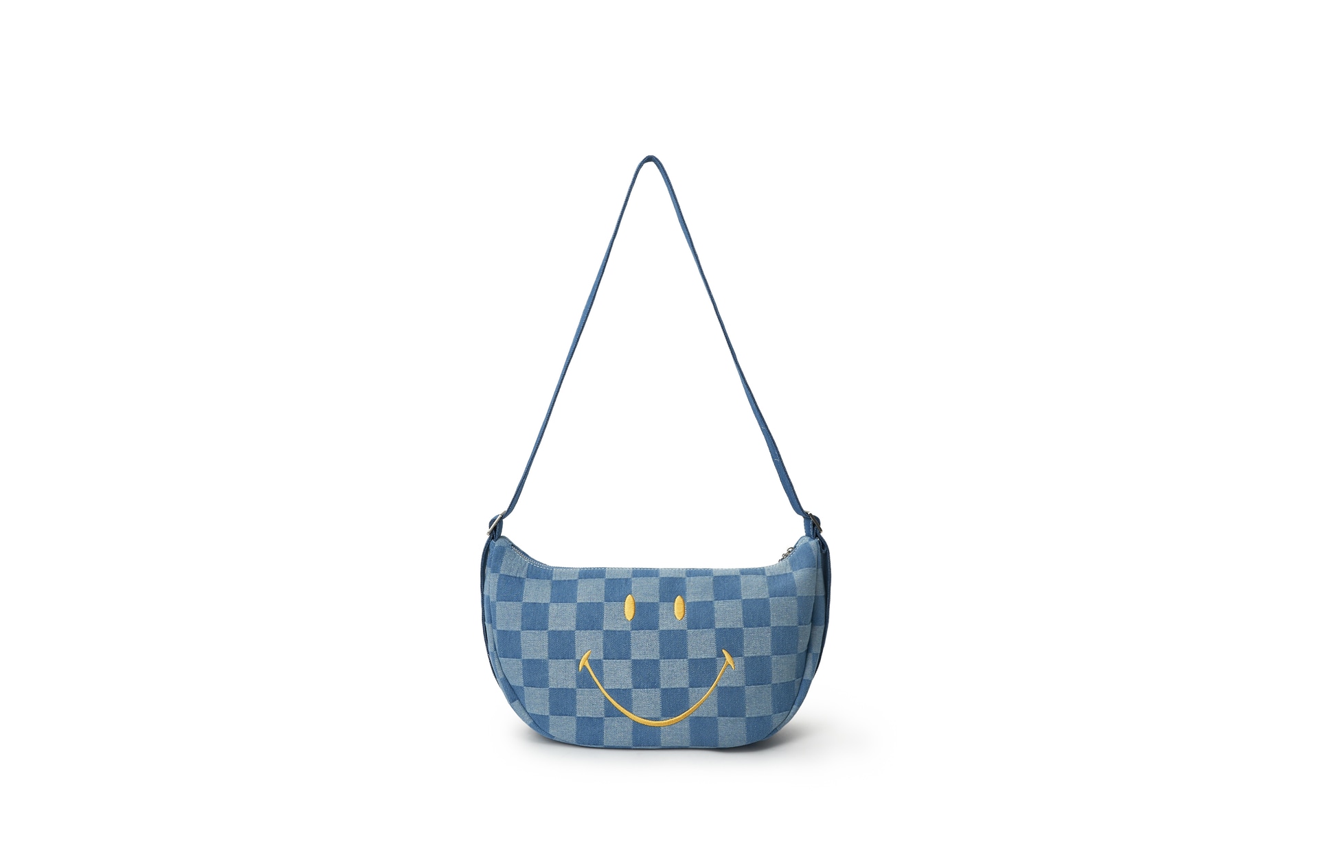 Lee x Smiley Checkered Tote Bag Blue — фото 6