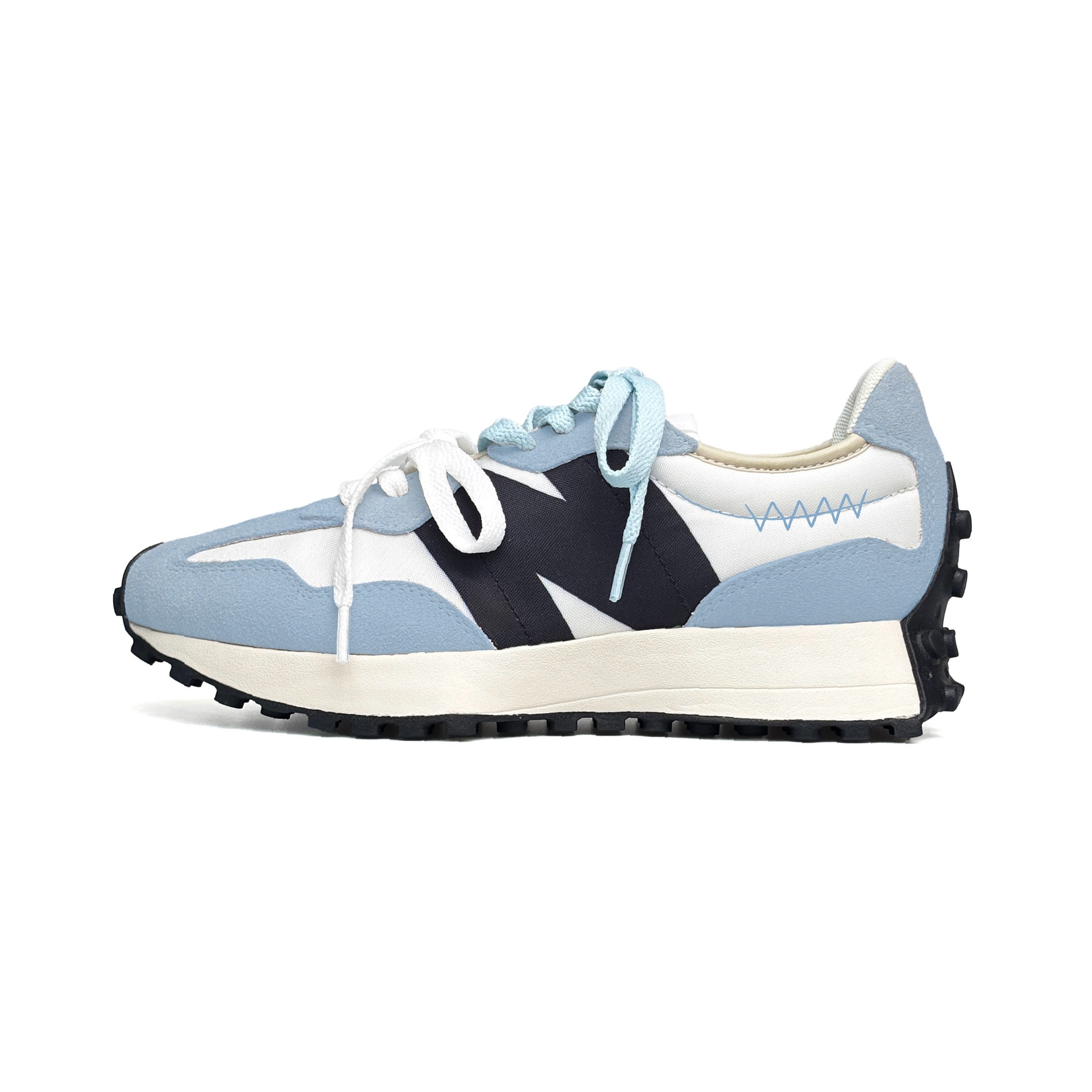 New Balance 327 White Blue — фото 7
