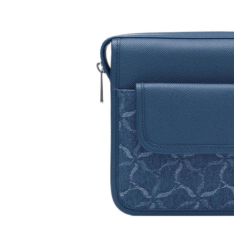 Li-Ning 1990 Classic Series Retro Denim Crossbody Bag Blue Grey — фото 4