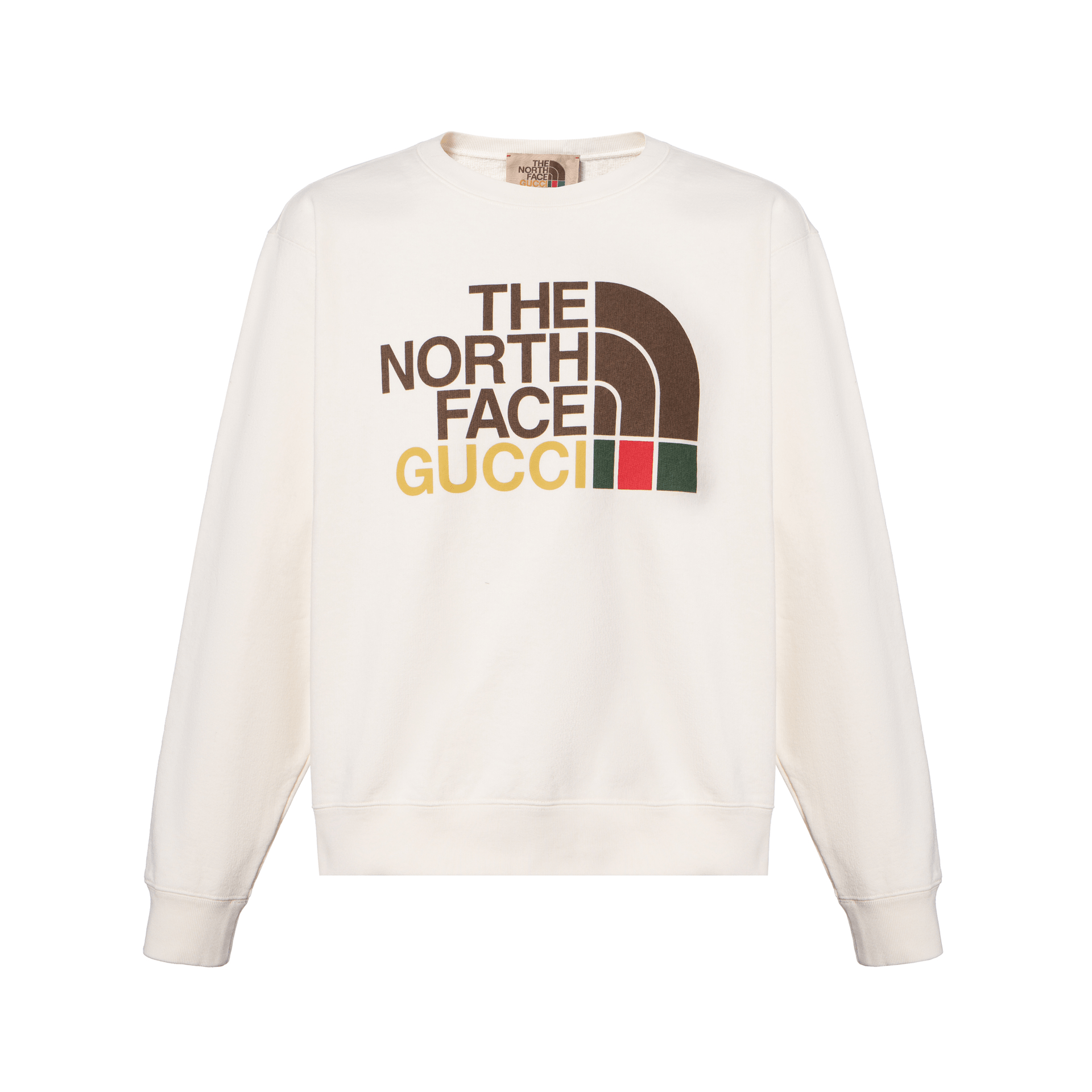 GUCCI/古驰 Gucci x The North Face Logo Crewneck Sweatshirt White