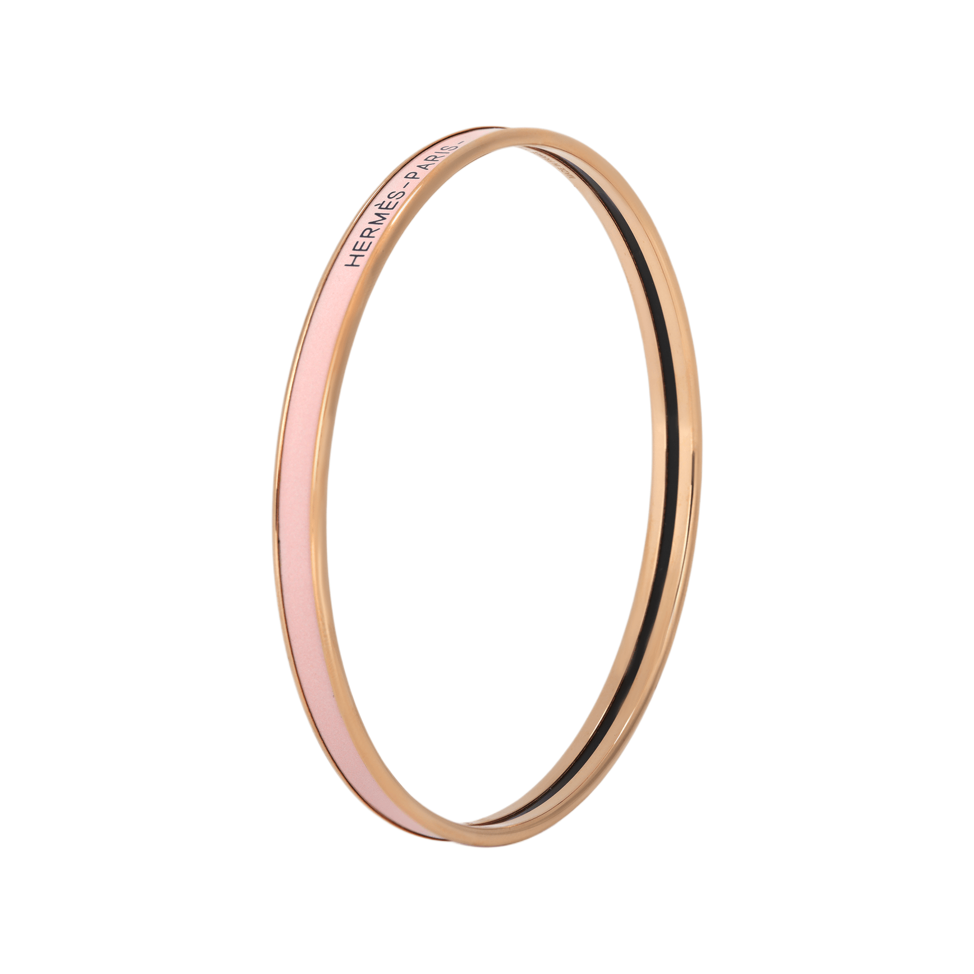 Hermes Enamel Bracelet Rose Gold