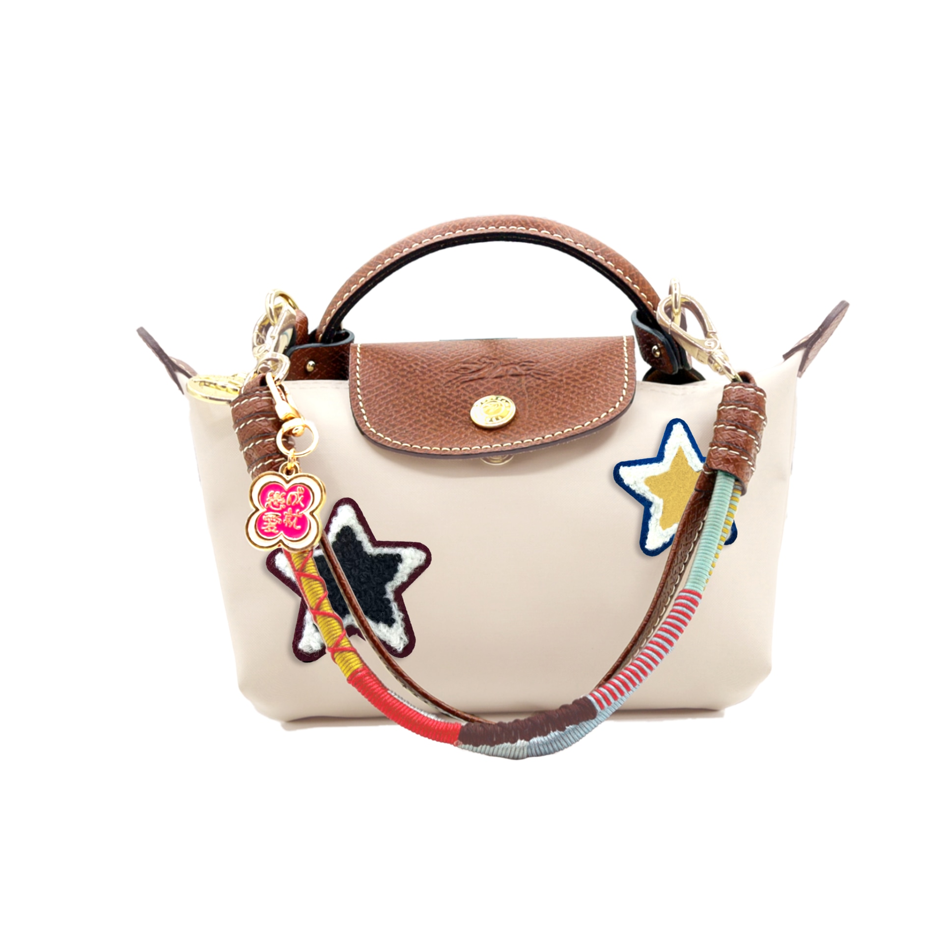 LONGCHAMP/珑骧 Longchamp Le Pliage 17 White Brown