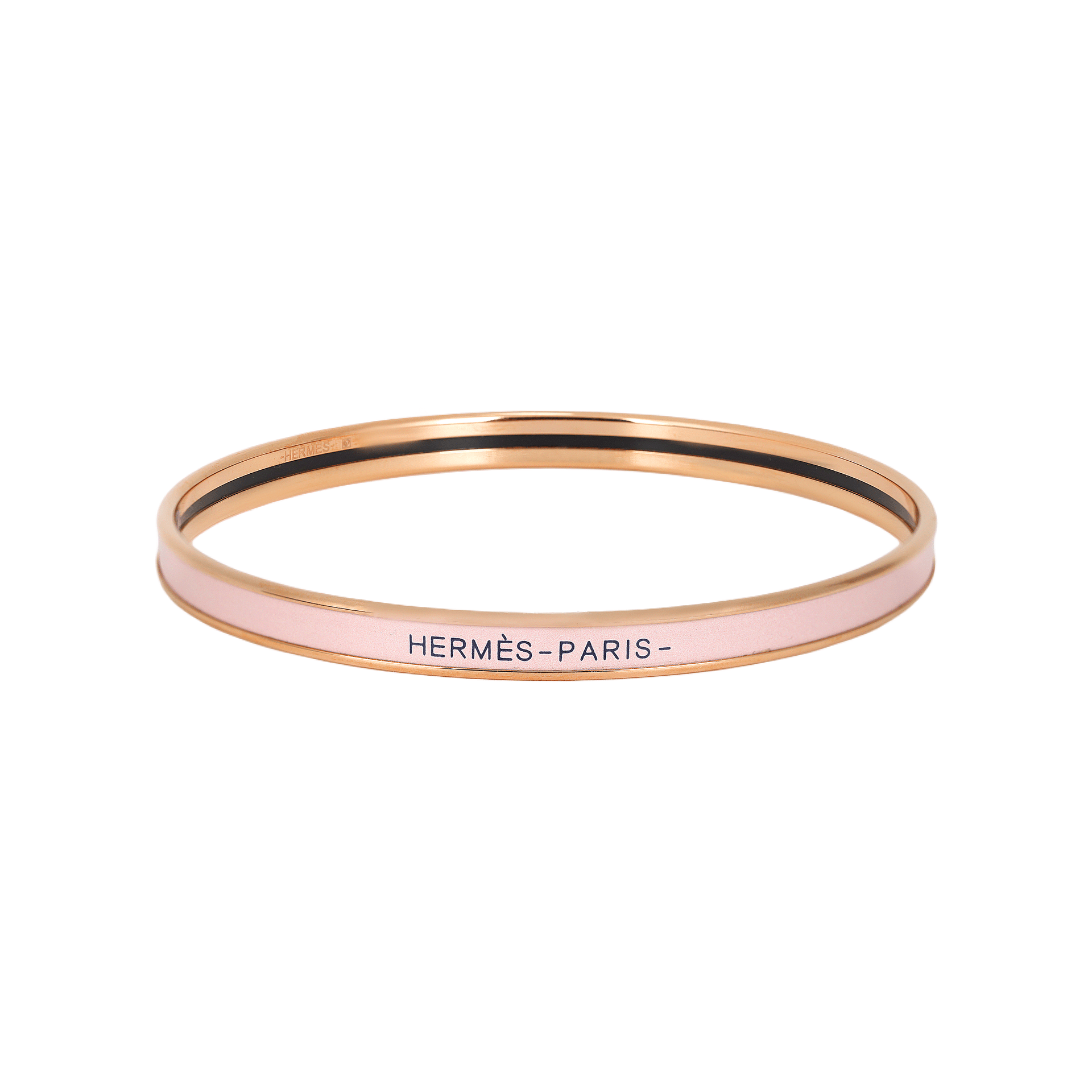 Hermes Enamel Bracelet Rose Gold — фото 1