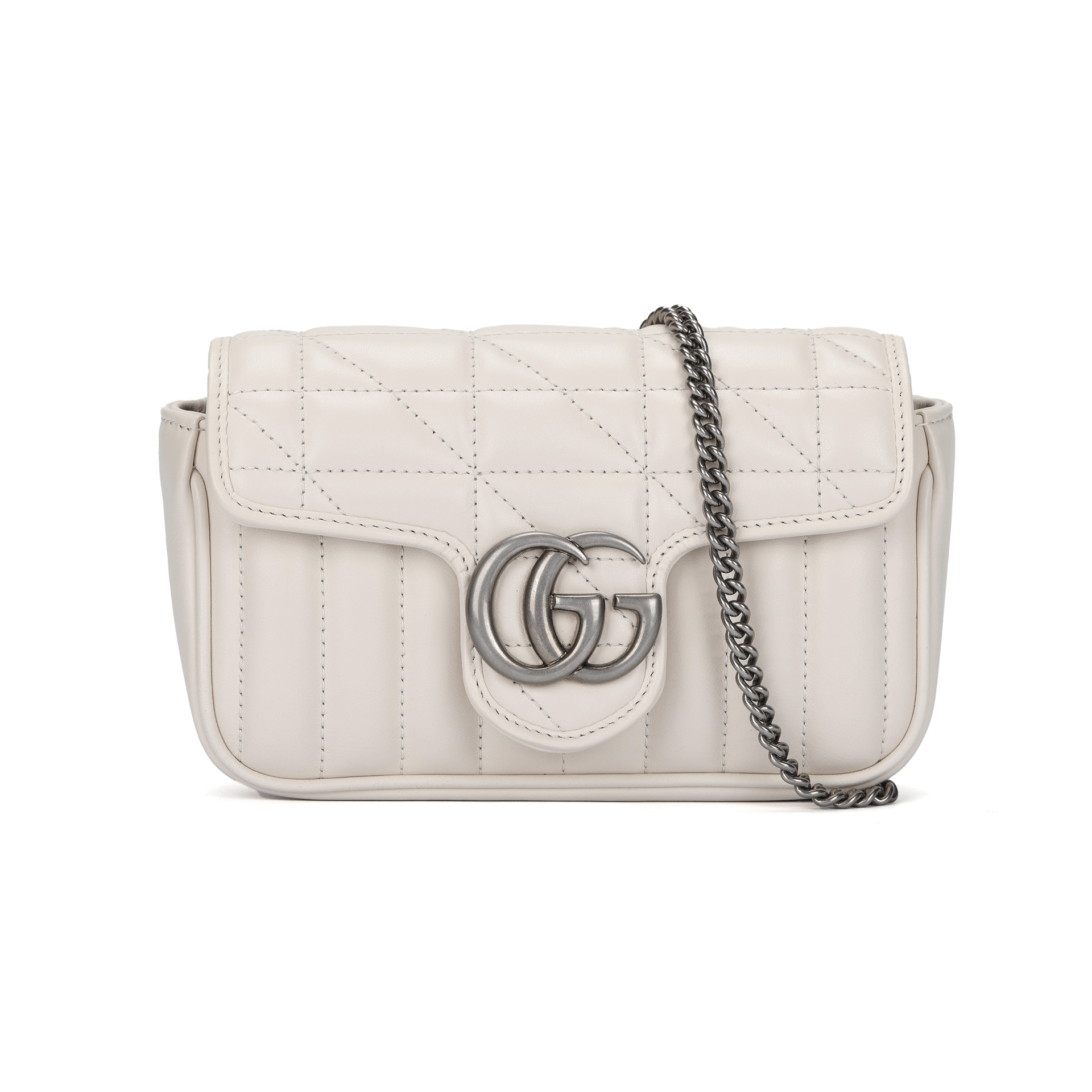 GUCCI/古驰 Gucci GG Marmont Super Mini White