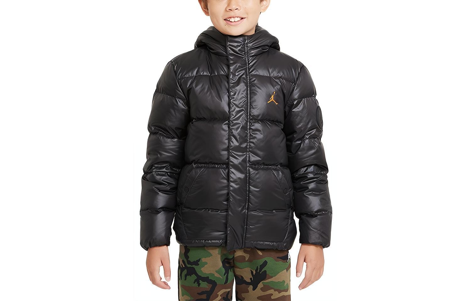 Jordan Kids Logo Puffer Jacket Black