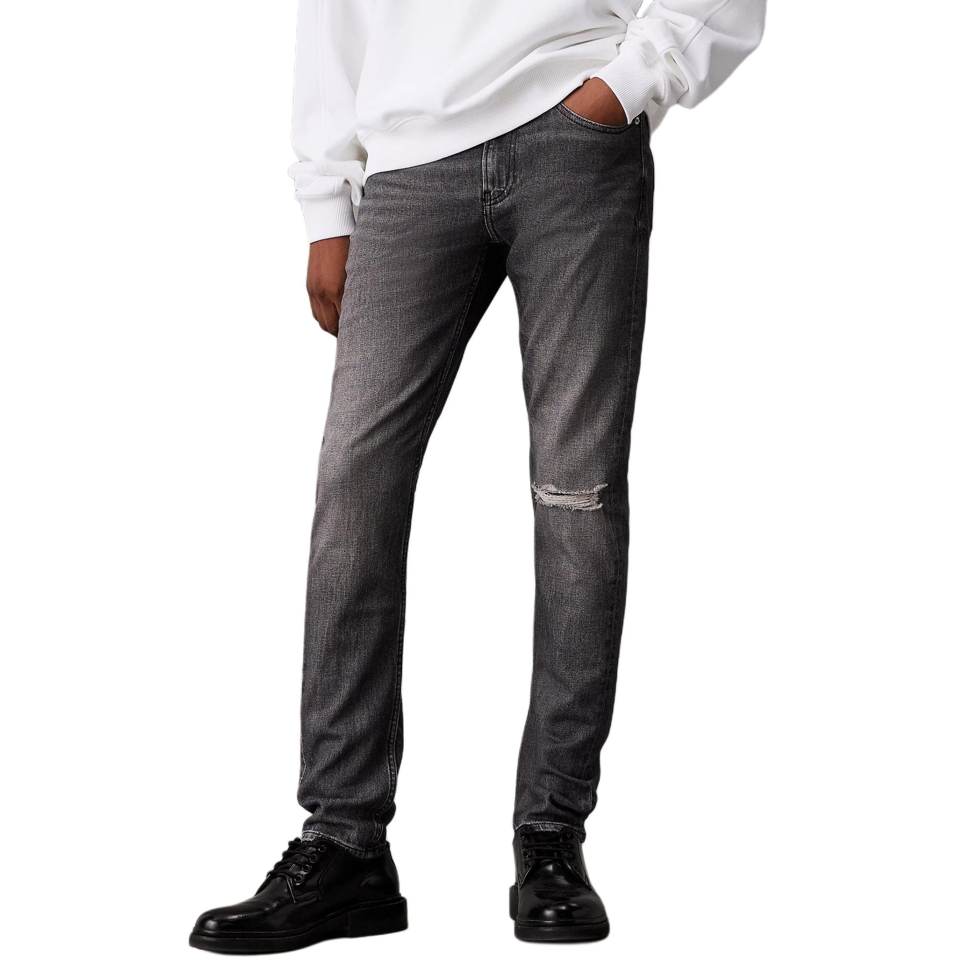 Calvin Klein Jeans Slim Tapered Jeans Black — фото 4