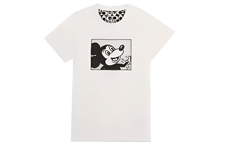 Футболка Coach SS22 Mickey Crewneck Tee White