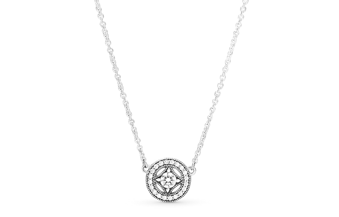 Pandora/潘多拉 Pandora Vintage Round Necklace Silver