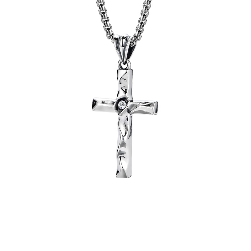 Mysh 925 Silver Cross Pendant Necklace — фото 9