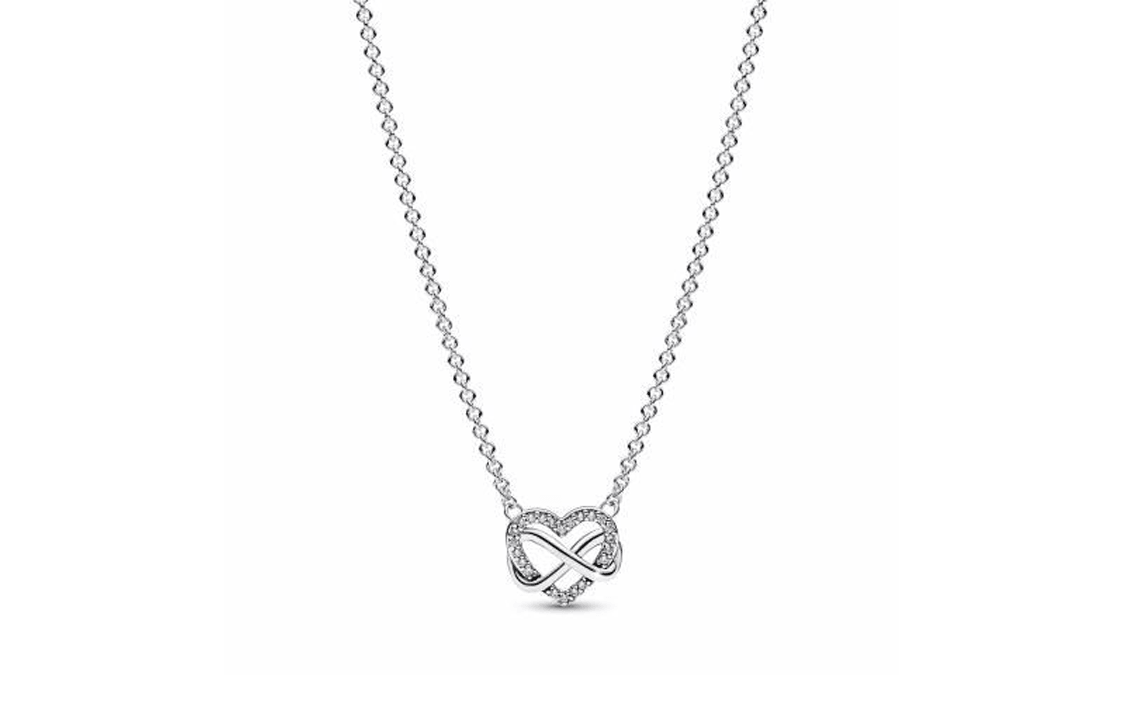 Pandora/潘多拉 Pandora Eternal Heart Necklace Silver