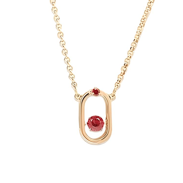 Swarovski/施华洛世奇 Swarovski Logo Crystal Necklace Rose Gold