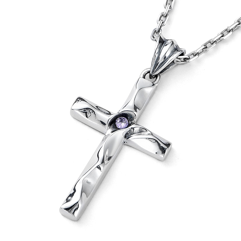 Mysh 925 Silver Cross Pendant Necklace — фото 3