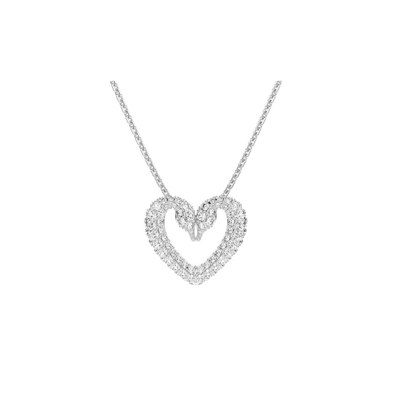 Swarovski/施华洛世奇 Swarovski Swan Heart Necklace