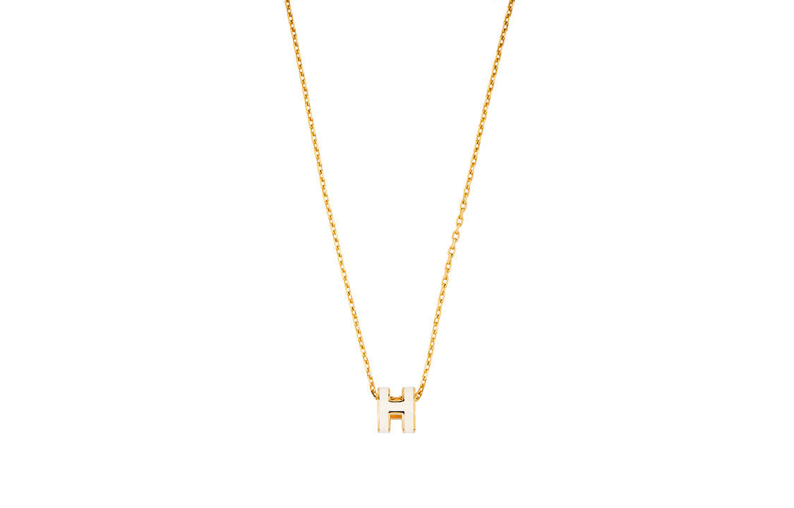 HERMES/爱马仕 Hermes Mini Pop H Necklace Gold