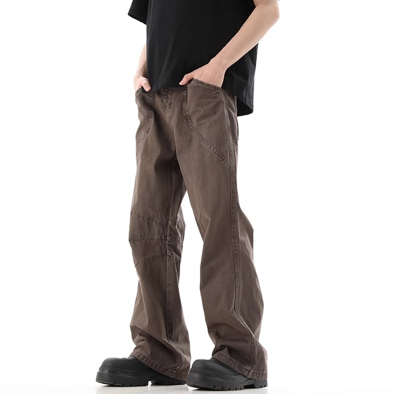 Struggle Vintage95 Wide Leg Jeans Khaki — фото 6