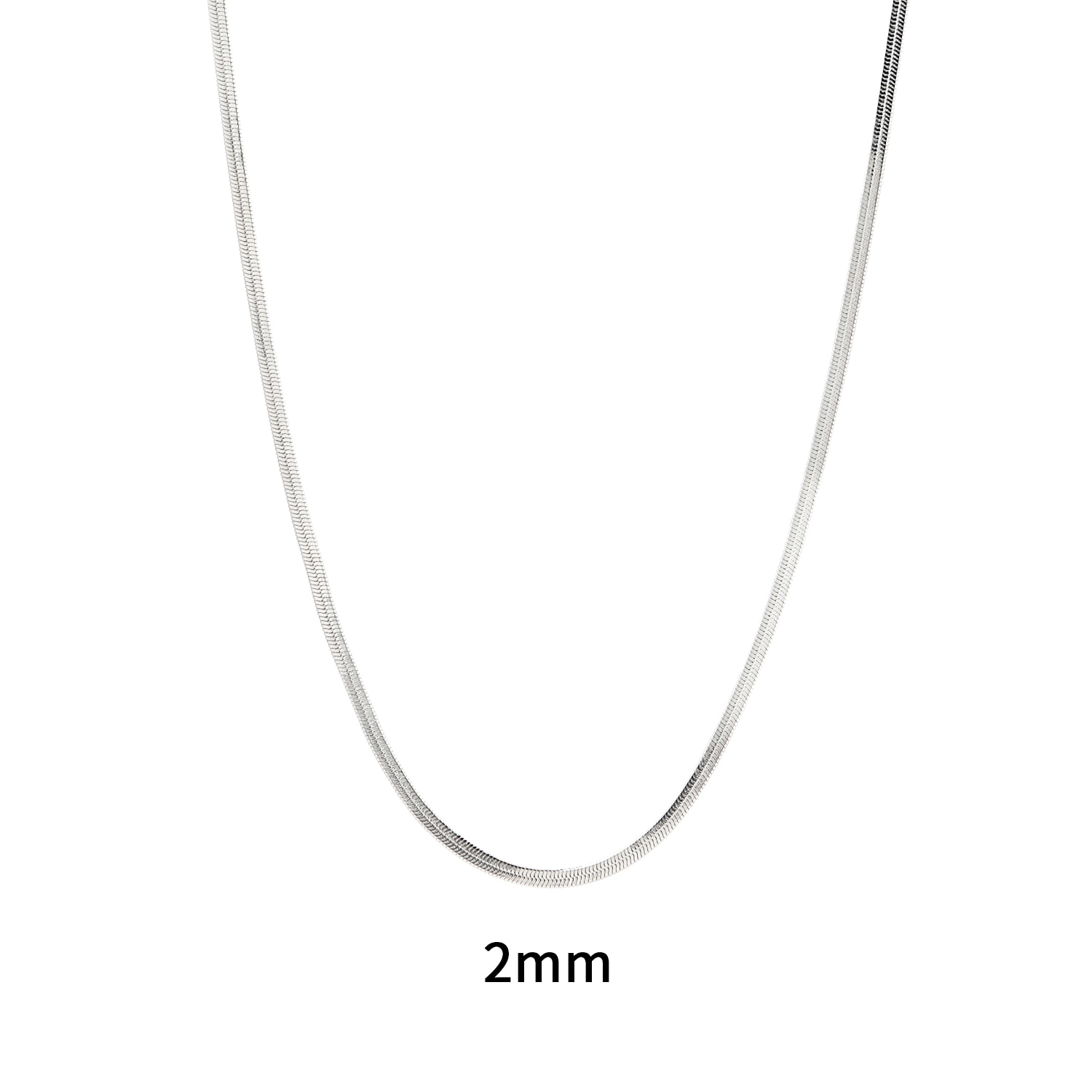 Cooraree Blade Cuban Chain Necklace Silver — фото 1