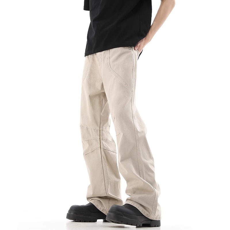 Struggle Vintage95 Wide Leg Jeans Khaki — фото 1
