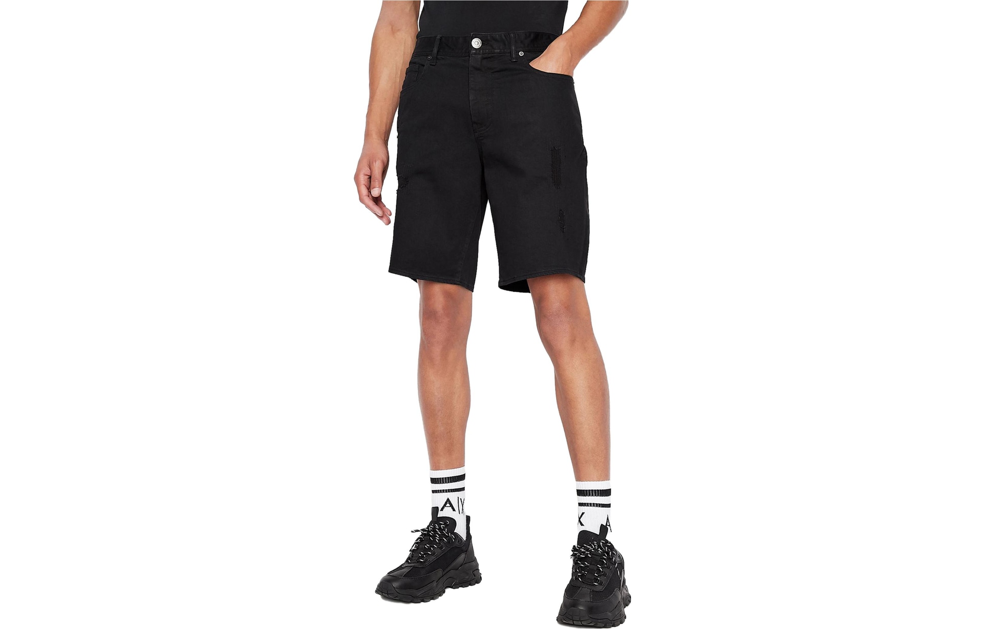 Emporio Armani SS23 Black Shorts — фото 5